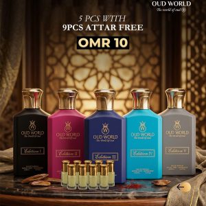 5x100ml Perfumes and 09 Free Attars (Series 1)