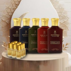 5x100ml Perfumes and 09 Free Attars (Series 3)